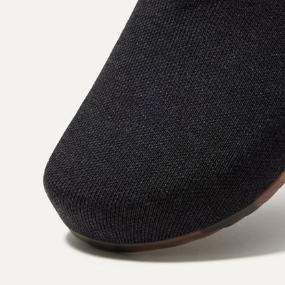 The toe and vamp of The Casual Clog, in diagonal view.