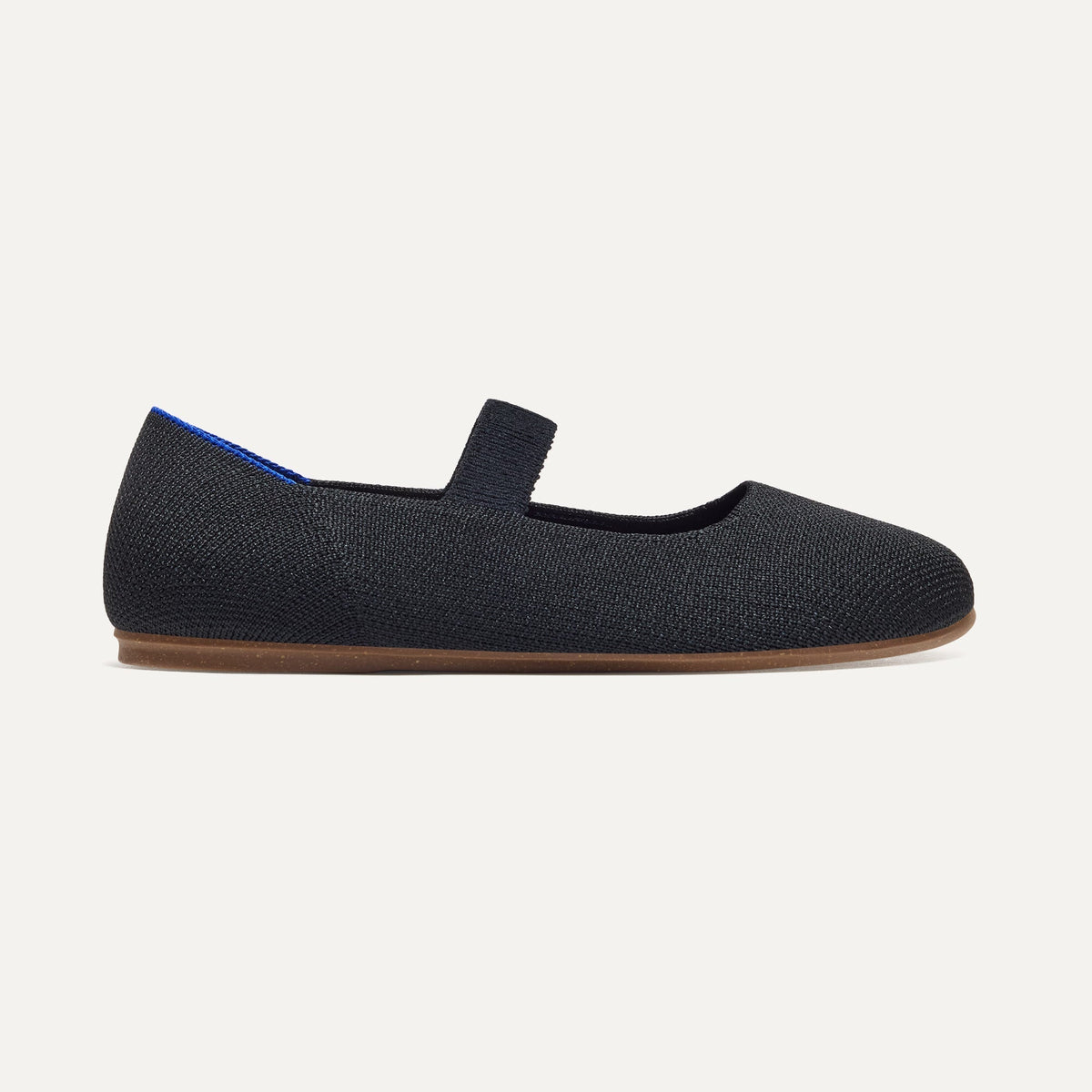 side | The Kids Mary Jane in Black shown from the side.