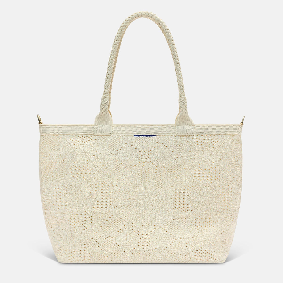 PDP |The Lightweight Zip Tote in Moonflower shown from the front.