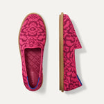 The Cruiser Loafer in Fuchsia Bloom shown from the top.