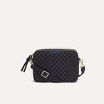 PLP |The Crossbody Camera Bag in Black Sand, shown from the front.