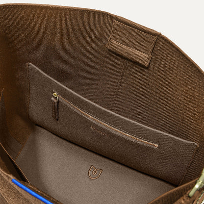 The Bucket Bag in ReVelvet™ close up of interior zipper pocket.