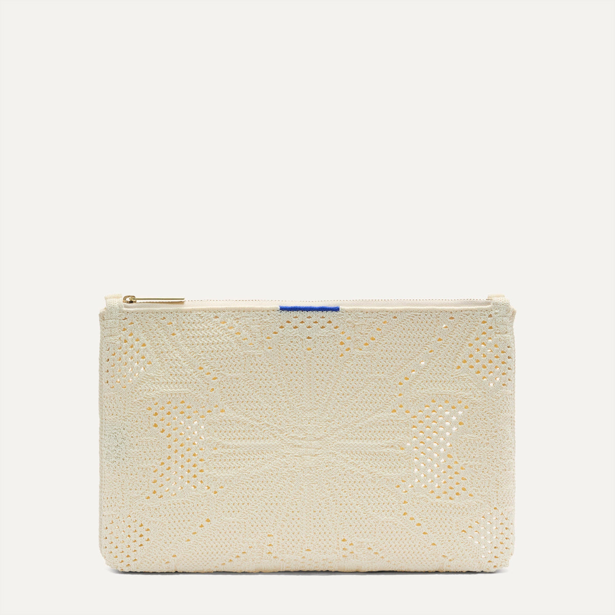 PDP |The Convertible Clutch in Moonflower, shown from the front.