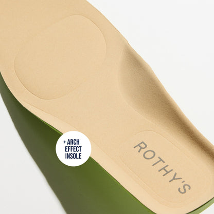 Close up of the Arch Effect Insole on The Men's Daily Driver in Forest Camo.