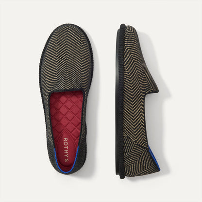 PDP | The Cruiser Loafer in ReVelvet Jet Herringbone shown from the top.