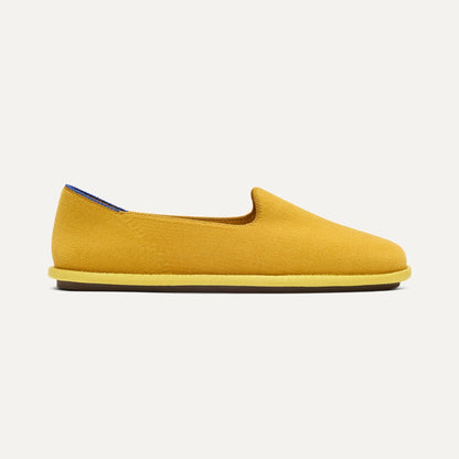 side | The Cruiser Loafer in ReVelvet Saffron shown from the side.
